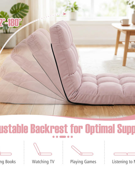 Giantex Floor Sofa Chair with 14 Adjustable Position for Meditation