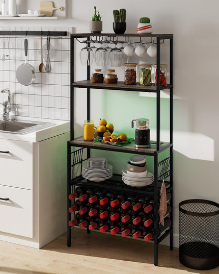 Giantex Wine Rack Freestanding Floor Wine Bar Cabinet