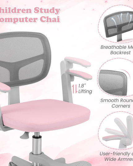 Giantex Kids Desk Chair Ergonomic Adjustable Student Rolling Chair