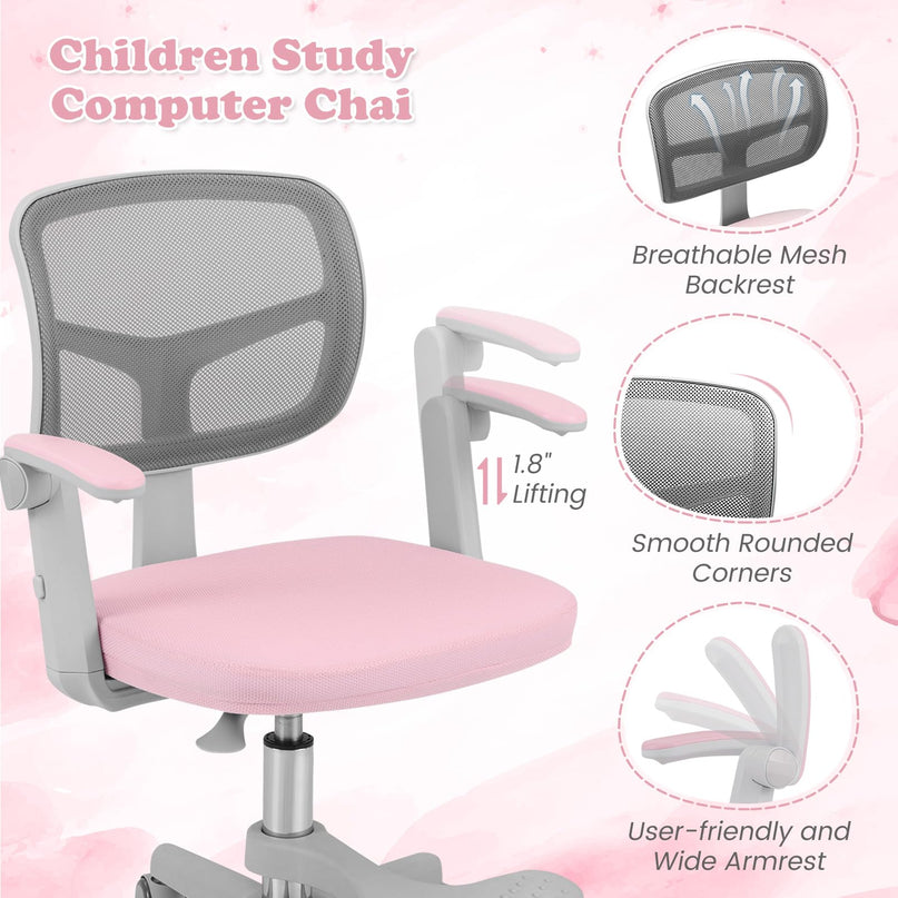 Giantex Kids Desk Chair Ergonomic Adjustable Student Rolling Chair