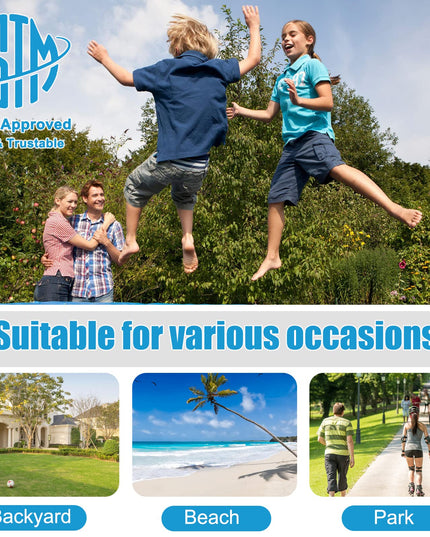 ASTM Approved 8 10 12 14 15 16Ft Trampoline for Adults Kids