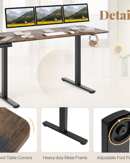 Giantex 63" x 24" Electric Standing Desk with Adjustable Height