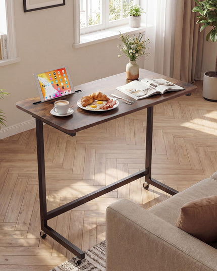 Giantex Mobile C-Shape Side Table - Rolling Bedside Table w/Tablet Slot ( 1/2 )