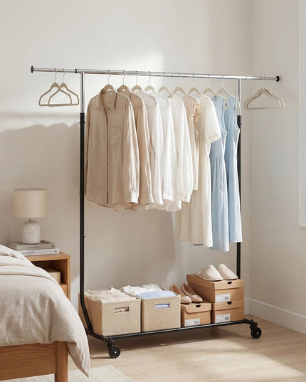 Giantex Heavy-Duty Rolling Clothing Rack for Hanging Clothes