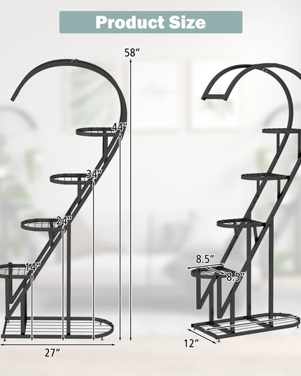 Giantex 5 Tier Metal Plant Stand Indoor