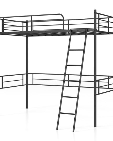 Metal Loft Bed Twin Size - Giantex