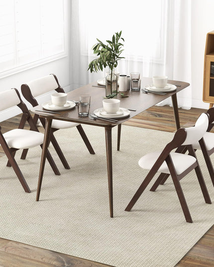 Giantex Folding Dining Chairs, Upholstered Kitchen Chairs w/Comfy Padded Backrest & Seat