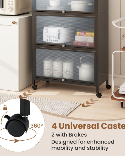 Giantex 5 Tier Kitchen Storage Cabinet for Dining Room