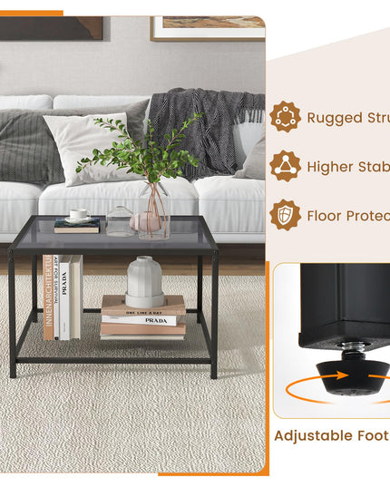 Giantex 27.5" Square Coffee Table