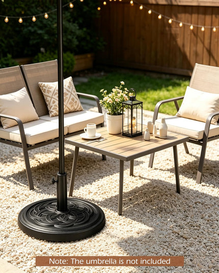GIANTEX 24 lbs Patio Umbrella Base 18" Heavy Duty Outdoor Stand