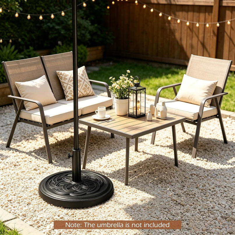 GIANTEX 24 lbs Patio Umbrella Base 18" Heavy Duty Outdoor Stand