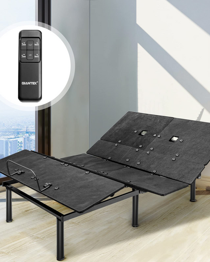 Giantex Adjustable Bed Base w/ Wireless Remote Control, Electric Bed Frame