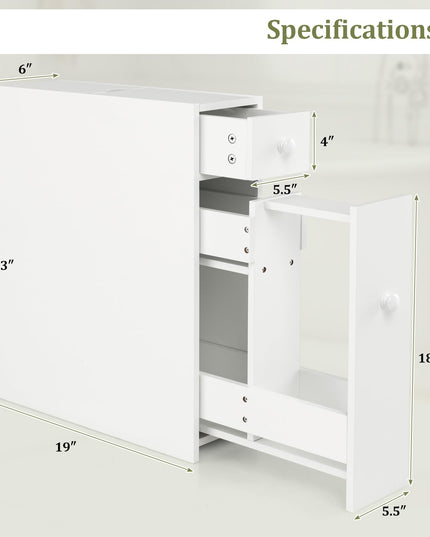 Giantex Small Bathroom Storage Cabinet