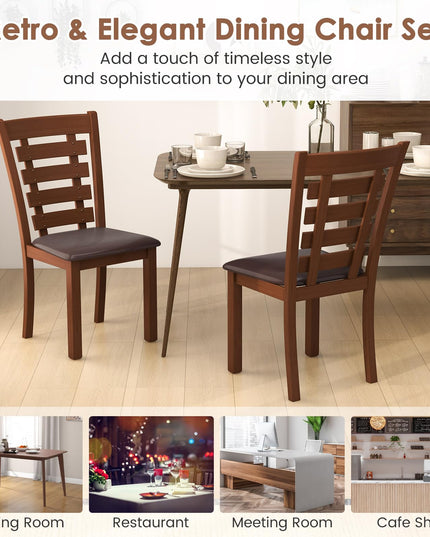 Giantex Wood Dining Chairs Set