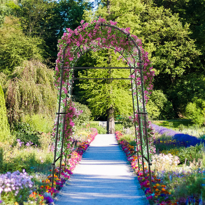 Garden Arch Trellis for Climbing Plants - Giantex