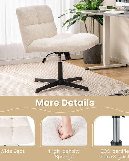 Cross Legged Office Chair - Giantex