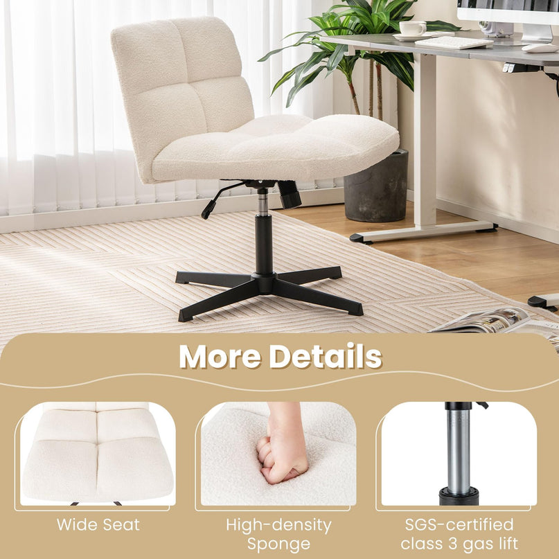 Cross Legged Office Chair - Giantex