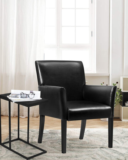 Giantex Reception Guest Chairs and C-Shaped End Table 3Pcs Set