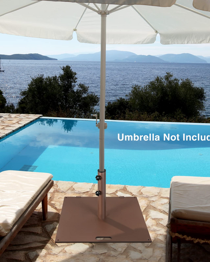 50lbs Steel Patio Umbrella Base with 2 Tightening Knobs