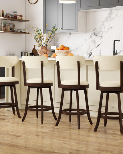 Giantex Swivel Bar Stools Set of 2/4 for Kitchen Island