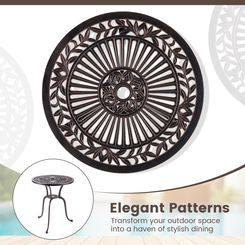 Giantex 24” Patio Bistro Table