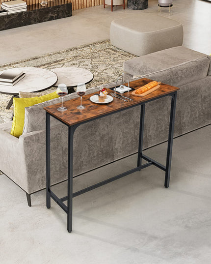 Giantex 48" Narrow Console Table - Long Bar Table, Rectangular Kitchen Dining Table