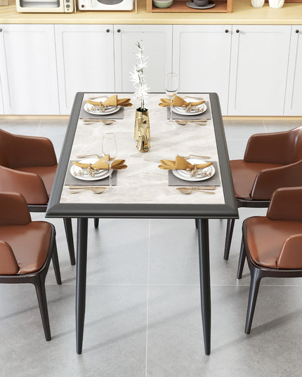 Giantex 44" Dining Table with Food-Grade Sintered Stone Tabletop