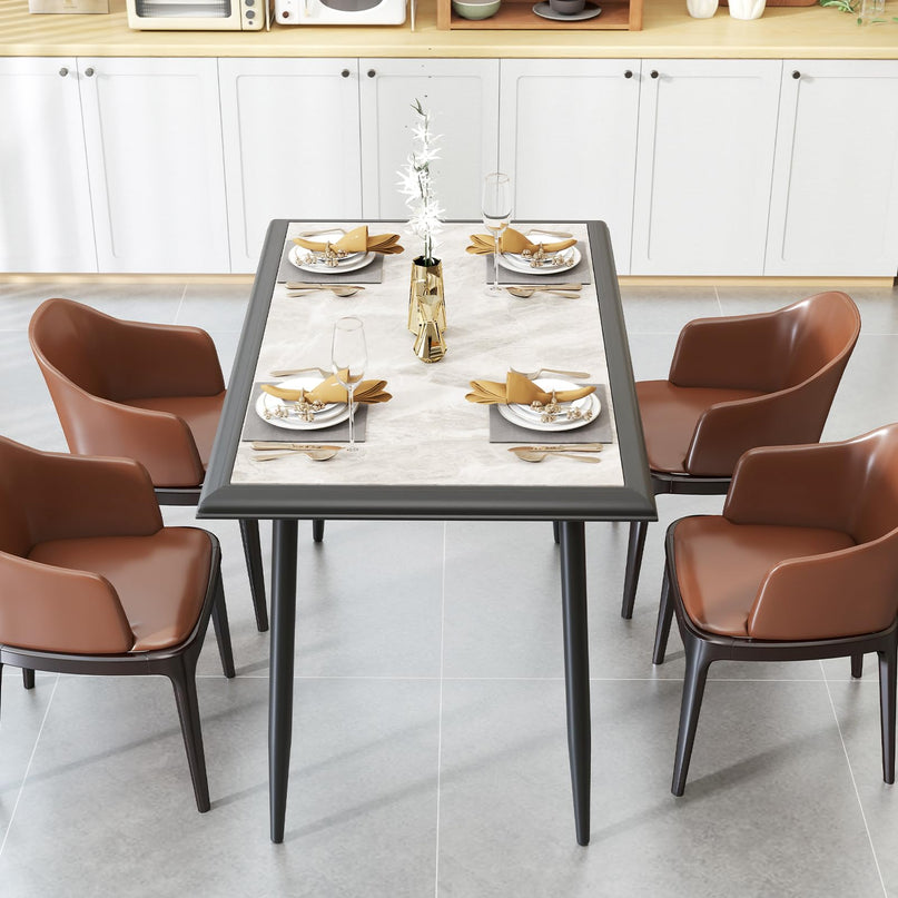 Giantex 44" Dining Table with Food-Grade Sintered Stone Tabletop