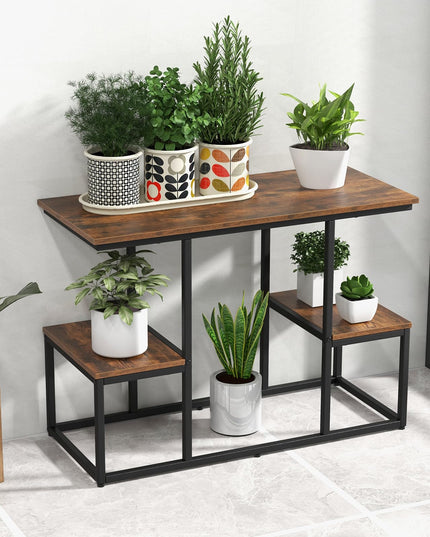 Giantex TV Stand for 50-Inches TVs - Industrial Sofa Table with Open Storage Shelves, 2-Tier Display Rack