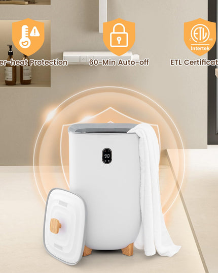 Giantex 40L Large Towel Warmer Bucket, Hot Towel Bucket for Bathroom Spa