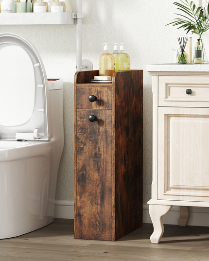 Giantex Slim Bathroom Storage Cabinet Space-Saving Toilet Side Cabinet