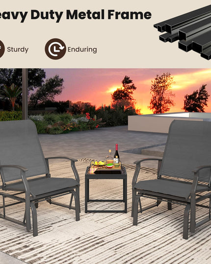 Giantex 2/4 Pack Outdoor Glider Rocking Chairs for Porch