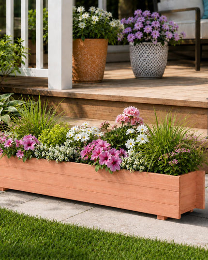 Giantex 36" x 7" x 6.5" Raised Garden Bed for Planting Garden Backyard Patio