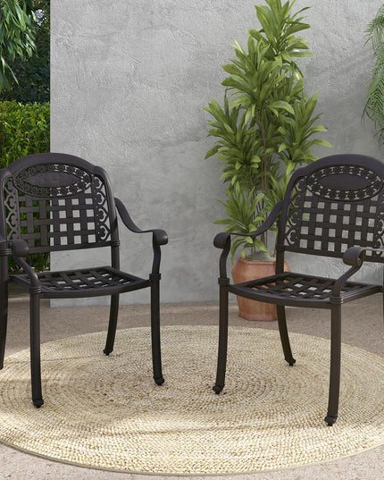 Giantex Stackable Outdoor Chairs Set of 4