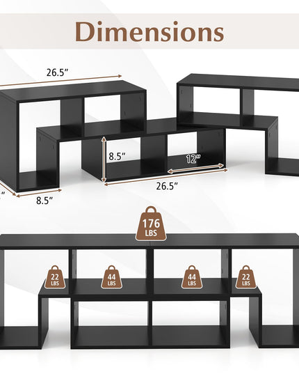Giantex Free-Combination TV Stand for Bedroom - Entertainment Center for 50 55 60 65 Inch TV