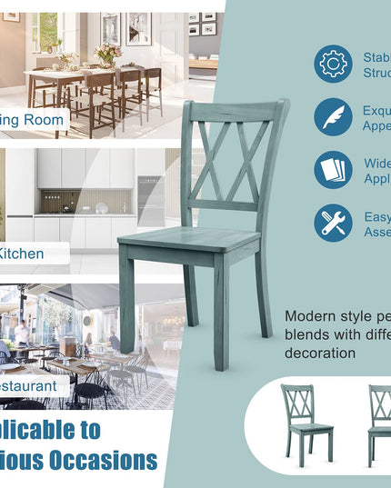 Giantex Rubber Wood Dining Room Side Chair