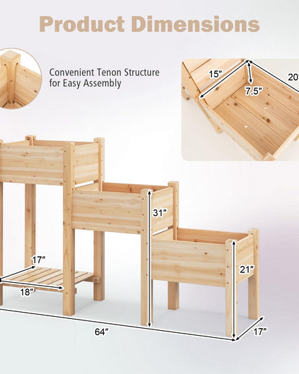 Giantex Raised Garden Bed Set of 3