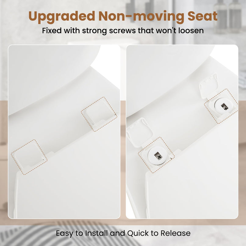 Giantex Two Piece Toilets with 17.5" ADA Comfort Height Seat