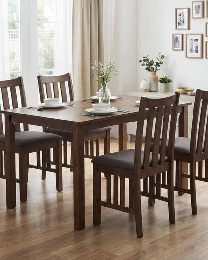 Giantex Rubber Wood Dining Chairs Set of 2/4