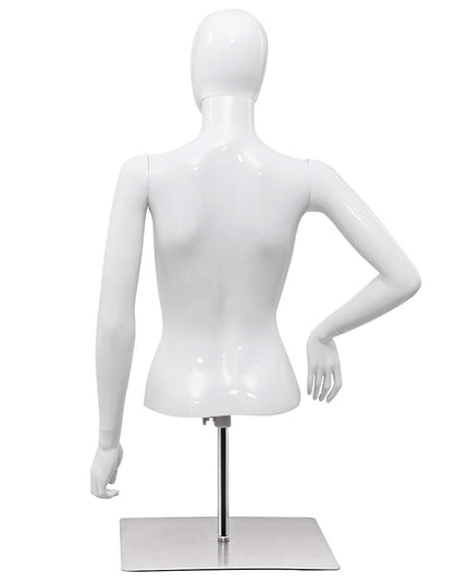 Female Mannequin Torso Adjustable Height Detachable Arms Dress Form - Giantex