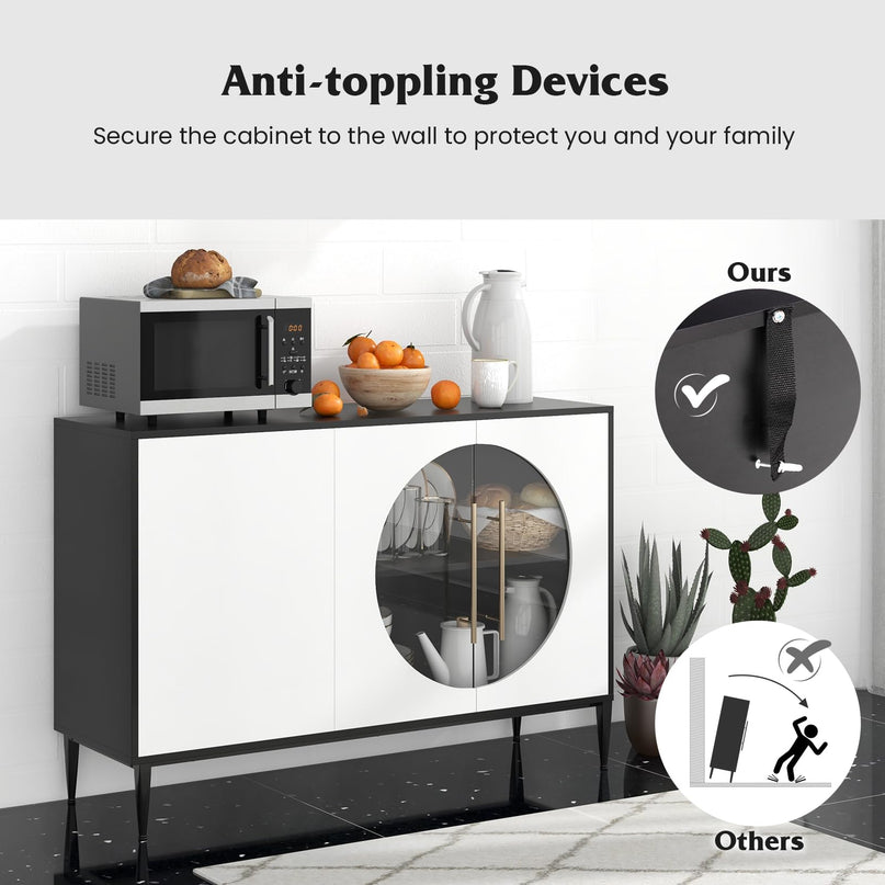 Giantex Large Buffet Cabinet with Storage