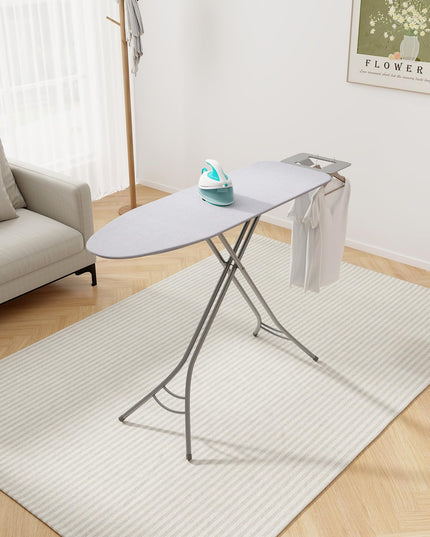 Giantex Foldable Ironing Board with Iron Rest, Heat Resistant Cover, 48.5" x 15.5" Ironing Surface, 27"-36" Adjustable Heights