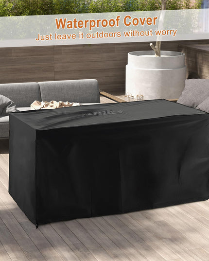 Giantex 52" Outdoor Propane Fire Pit - 50,000 BTU Wicker Patio Gas Fire Table w/Lid