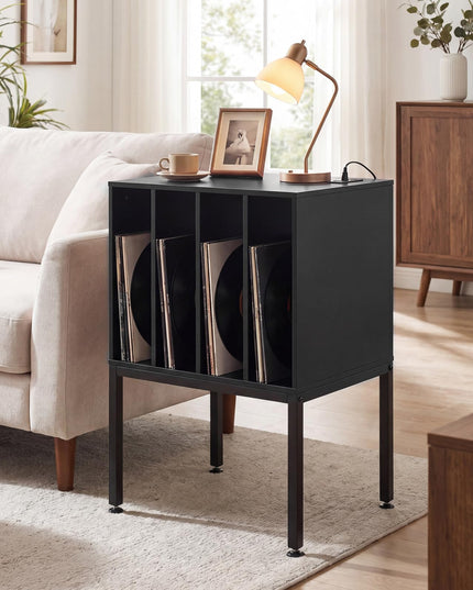 Giantex Record Player Stand with 4 Cabinet Up to 150 Albums