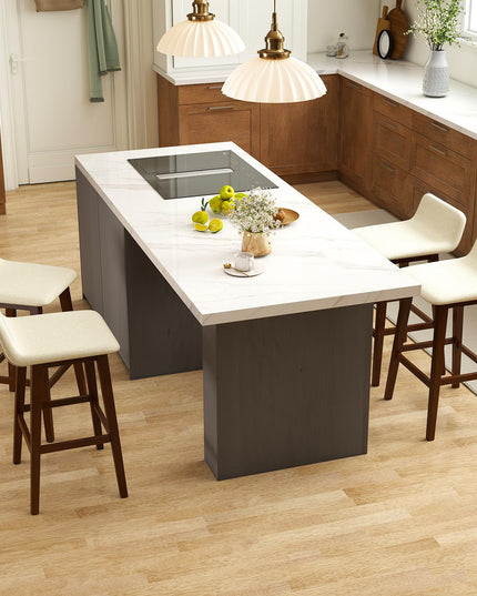 Giantex 29" Bar Stools Set of 2/4 with Low Back for Kitchen Island