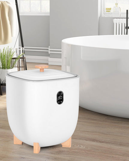 Giantex 25L Towel Warmer Bucket - Electric Towel Heater for Bathroom, 2 Temperature Settings, 20-60 Timer