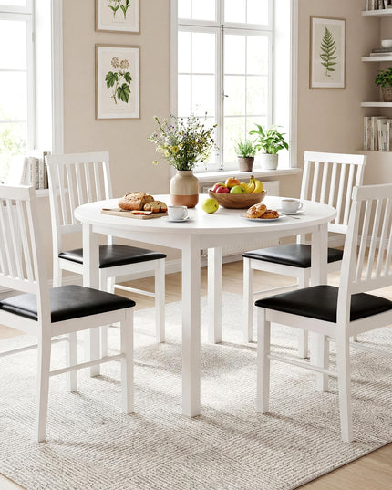 Giantex Modern Mid Century Dining Room Chairs with Hollowed Backrest