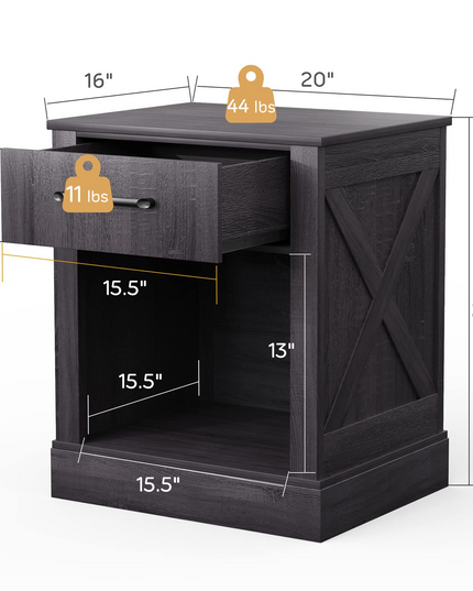 Wooden Sofa Side Table for Bedroom Office Study