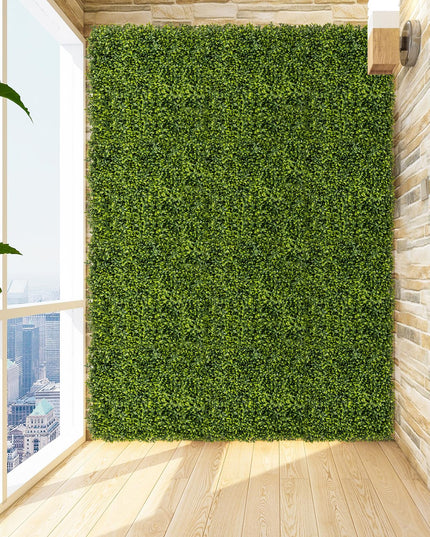 Giantex 20" x 20" Artificial Boxwood Panels 12PCS, 33.3 Sq.ft Garden Privacy Fence Screen (Boxwood)