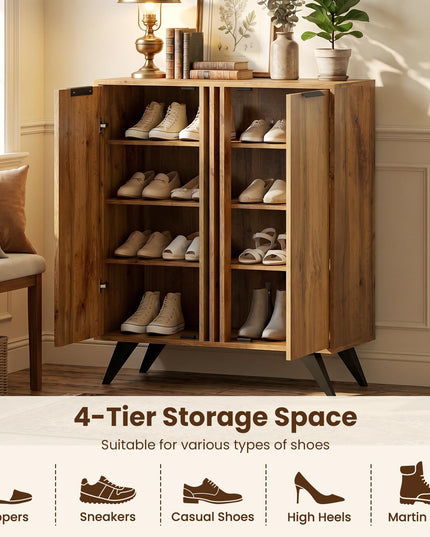 Giantex Shoe Storage Cabinet for Entrance Hallway Foyer Living Room